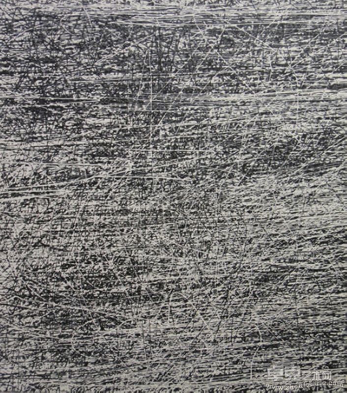 徐若涛《黑色》系列12  布面油画，190×180cm   2008