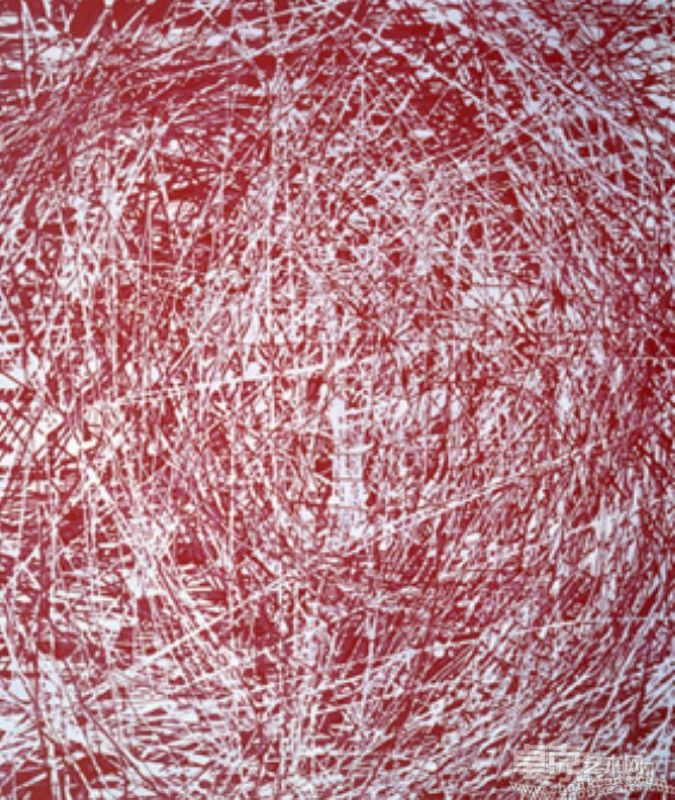 徐若涛《红色》系列9 布面油画，220×180cm  2009