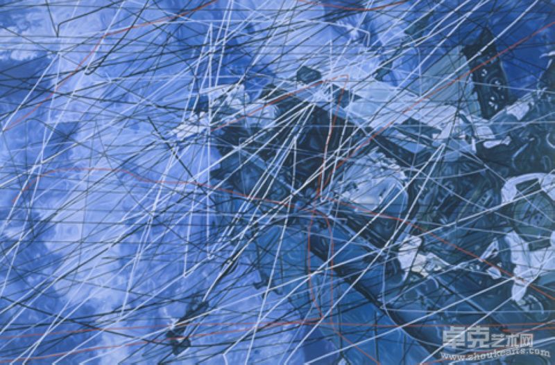 徐若涛《漂浮》系列4  布面油画，190×290cm  2009