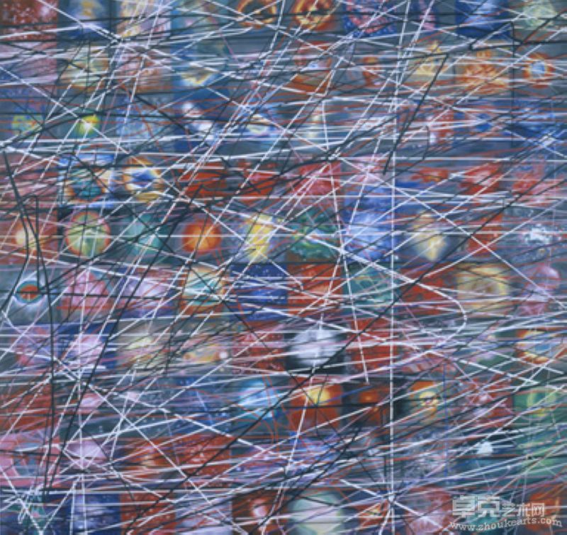 徐若涛《星云集成》布面油画，190×200cm   2009