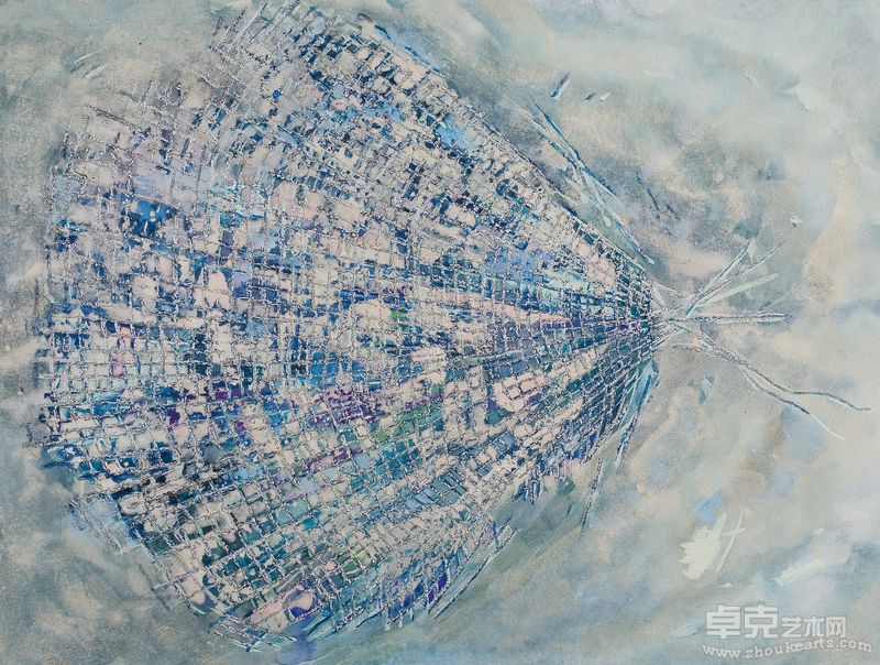 蛾-4 纸上丙烯 76cm x 58cm 2011