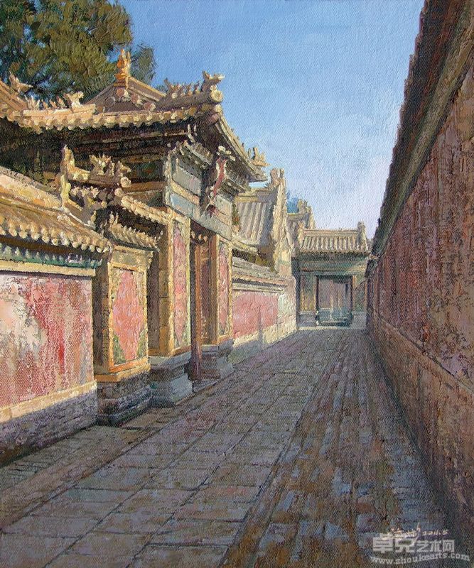 17-故宫大成门-60×50cm,2011年