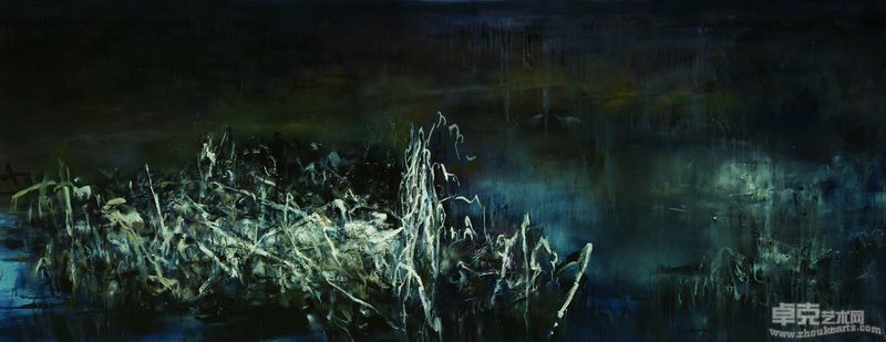 独白之六 140x360cm 2010 布面油彩