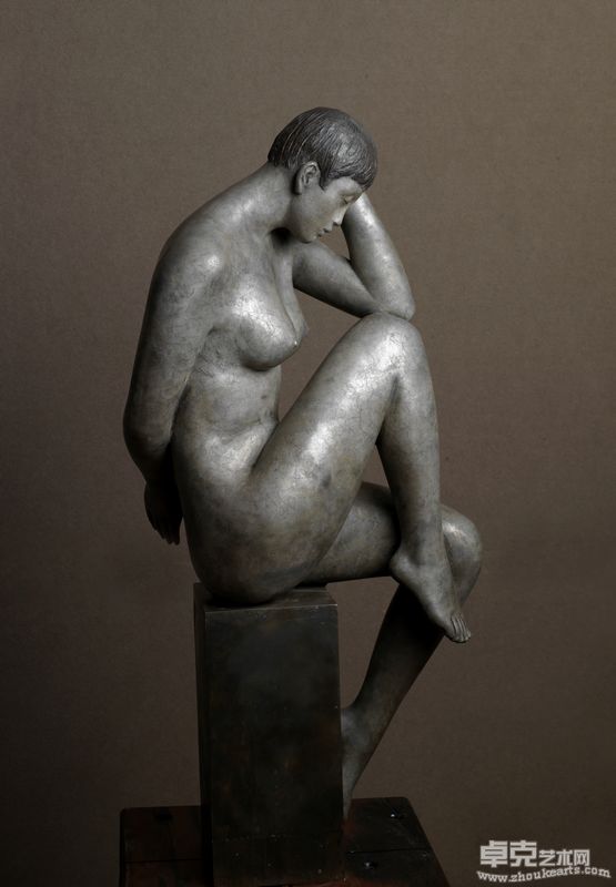 《沉思》青铜88x42x30cm2007