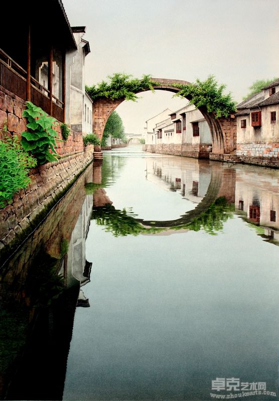 BJYJT-036(69_5X48_5CM)乌镇小景