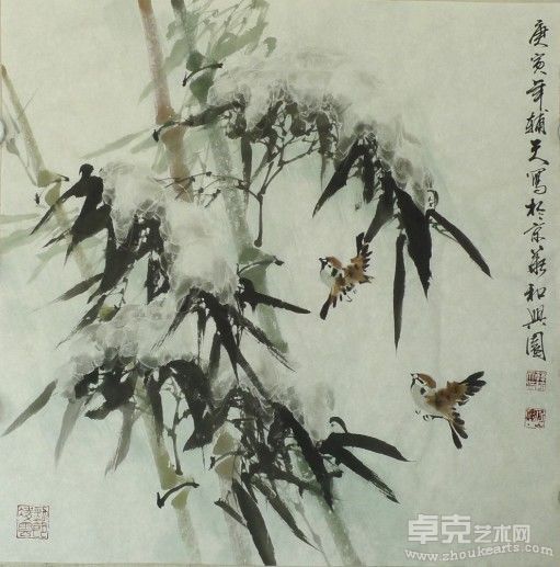 劲节凌云 2010年 68X68 CM