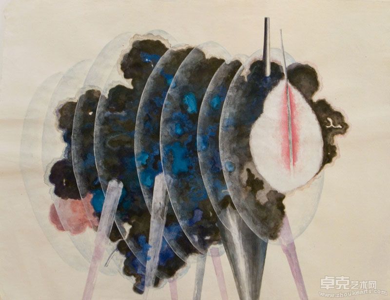 George Chang 章森 _ 4.19G  57 x 44 cm  Gouache on paper水粉 2008
