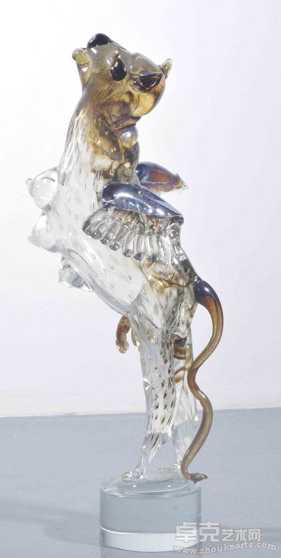 孙良《仰》30x20x52cm玻璃雕塑 2008年