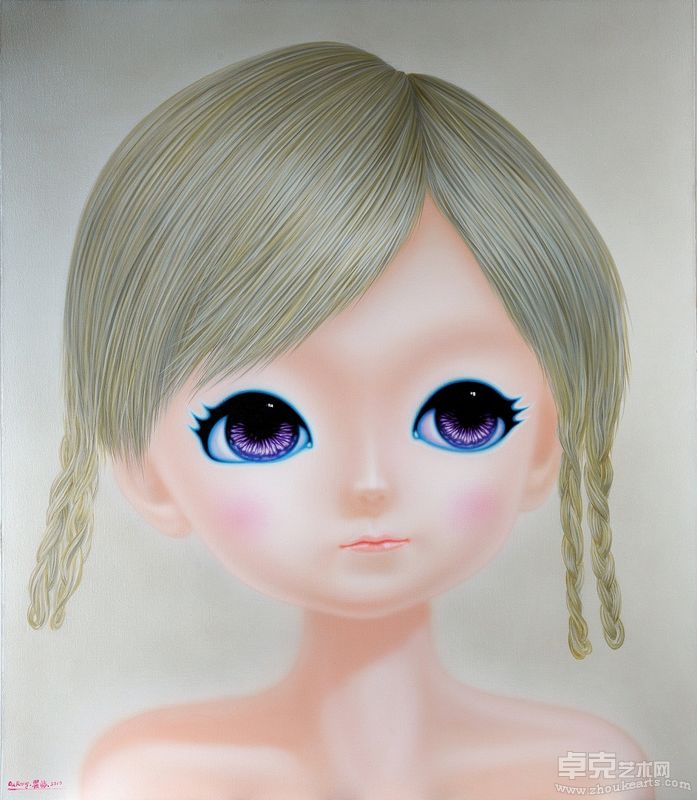 瞿榕 萌 Bud 150x130cm 布面油画 small