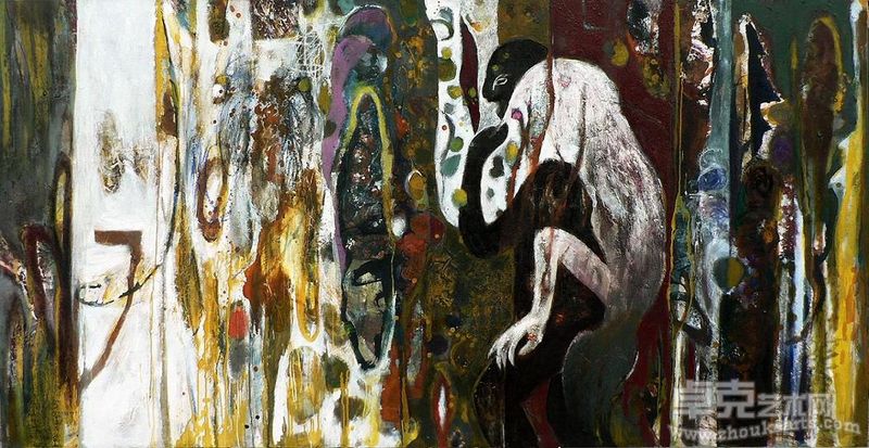 没有梦的梦里 122x244.5cm oil on board 2011