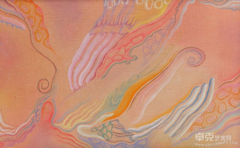 孙良《无题-4》木板油画 28.5x18cm 2007
