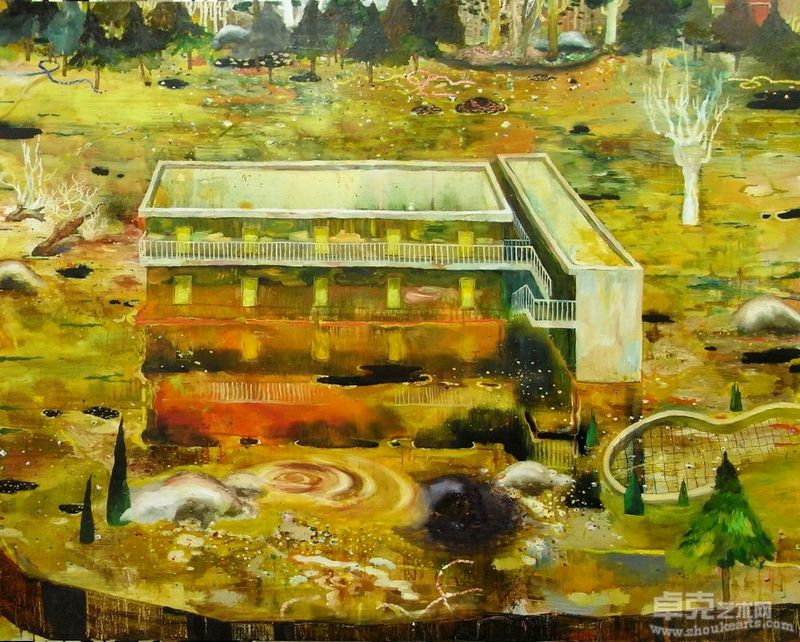 坂口竜太《交流》130x160cm 布面油画 2009