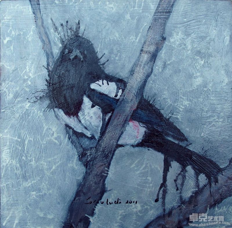 高露迪《吉吉》20x20cm+布面丙烯++2011