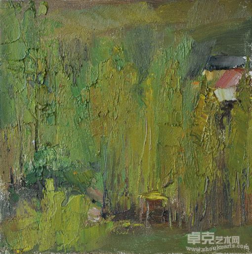 梁福莲作品：幽居 30×30cm 2010