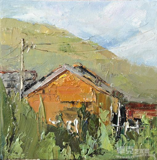 梁福莲作品：午后 20×20cm 2011