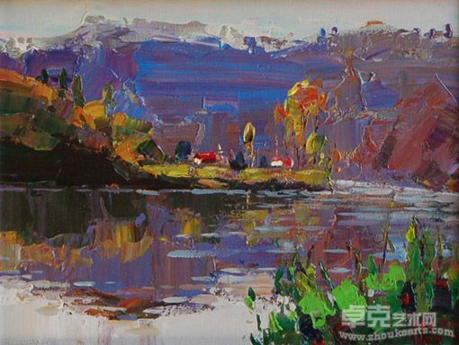 北水作品：蓝山 30×42cm 2010