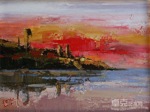 北水作品：霞光 30×42cm 2010