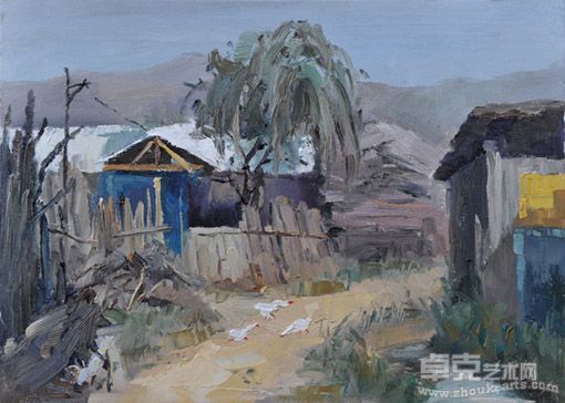梁福海作品：午后阳光33×46cm 2010