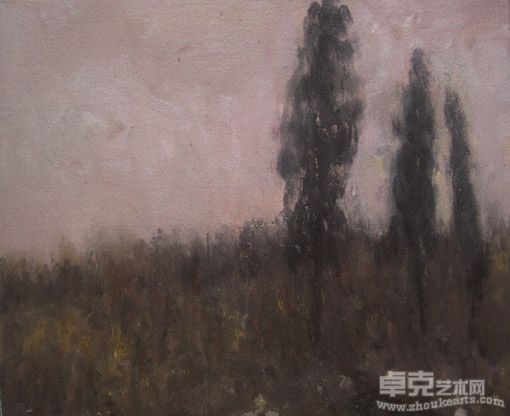 卢永鑫作品：荒野之一 38.5x46.5cm 2011