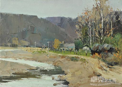 罗春杰作品：静山秋晓 33×46cm 2010