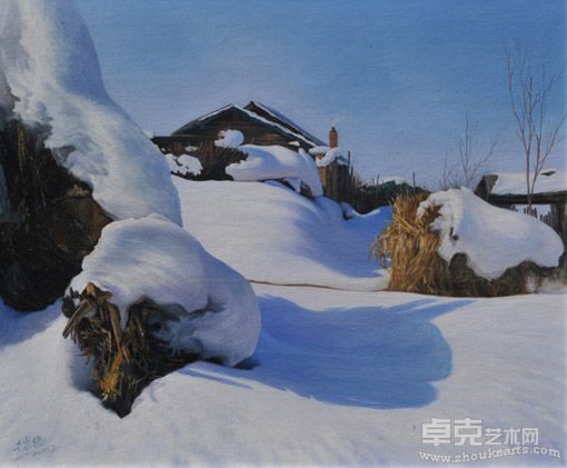 牛家播作品：冬天里的童话  55x46cm   2011年