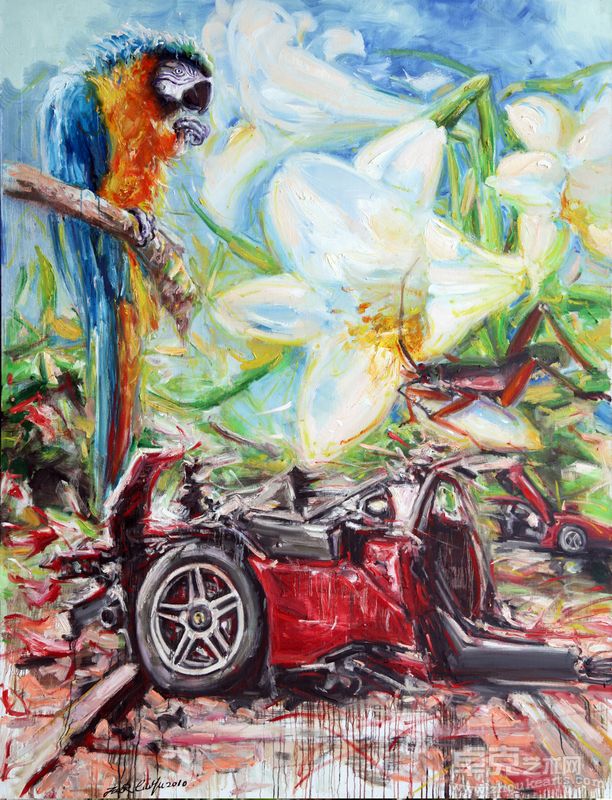 惊梦-001  布面油画 250x200cm 2010