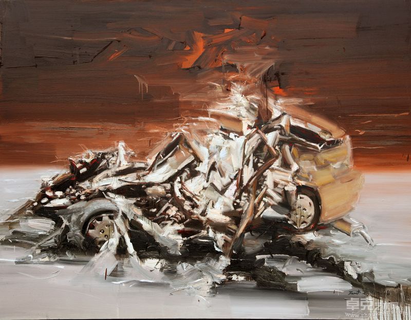 没有剧终 布面油画 250x200cm  2010