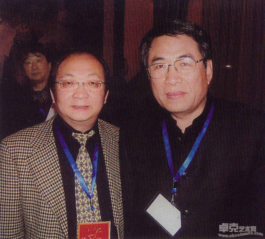 与中国艺术研究院中国油画院院长杨飞云在一起