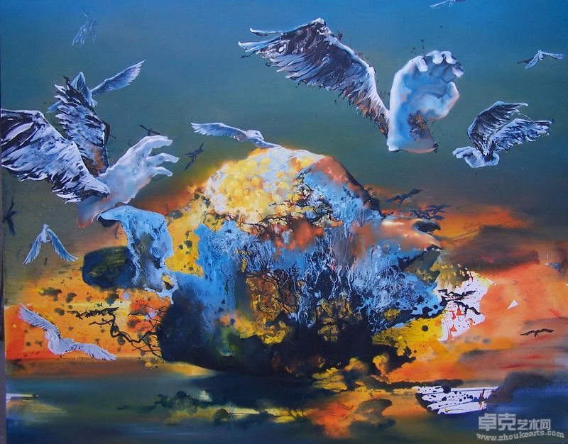 杨方伟 欢乐颂 120X150cm 布面油画