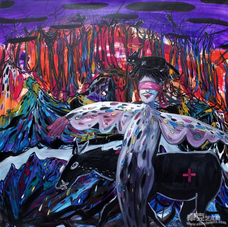 周多任 可能结束或开始的梦 200X200CM 布面油画