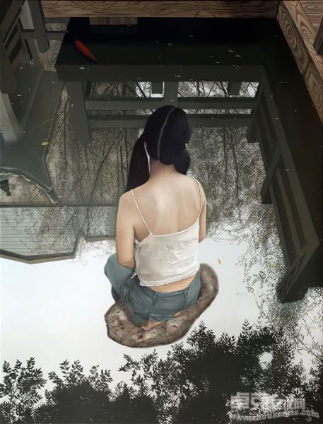 程勇-水中央170X130cm布面油画2010