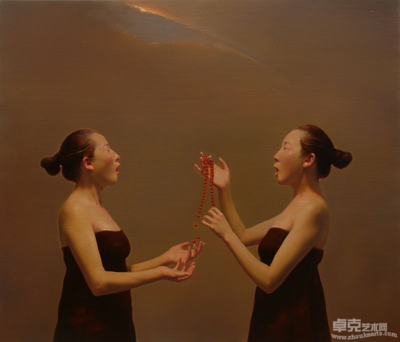 杨世斌《寂静之声NO.5》布面油画 2009年120×140CM