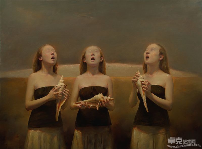 杨世斌《寂静之声NO.6》布面油画 120×160CM 2009年