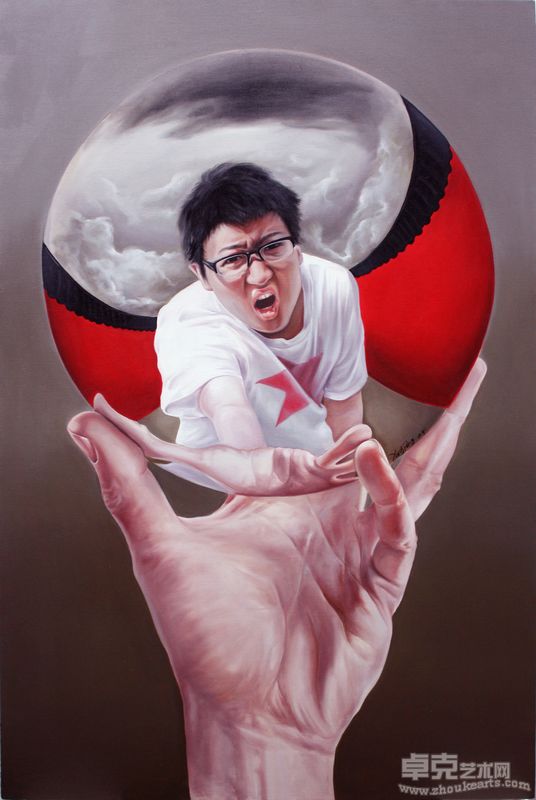 杨鹏《 骤雨将至》2009）165cmX110cm