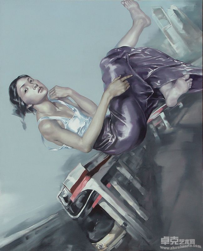 武俊.《 站台 》160×130CM 2008年
