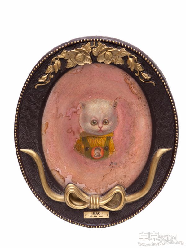 Mao,Tempera on Wooden Board,37×29cm,Frame 51×42.5cm,2007