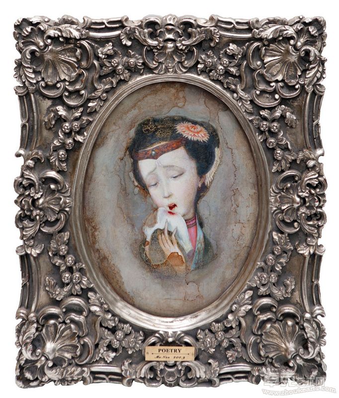 Poetry,Tempera on Wooden Board,38.5×28.5cm,Frame 59×49cm, 2009