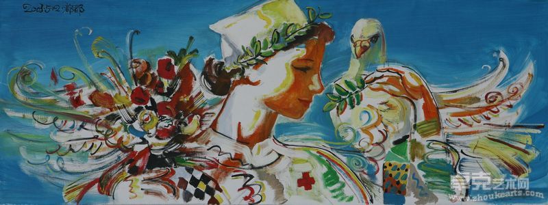 戴都都 《生命天使》 130X55CM 鲁迅美院