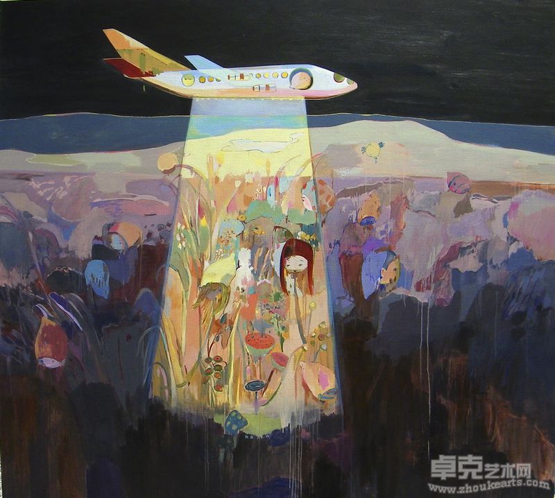 广州美院 陈思 《天空是黑色的》180x200cm