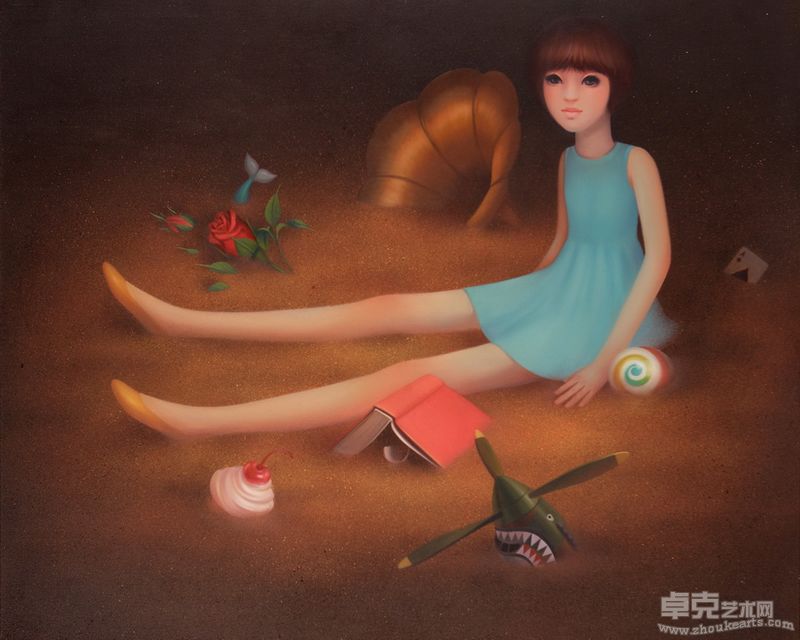 杨承文 漫过梦的沙 2010 布面油画 120x150cm