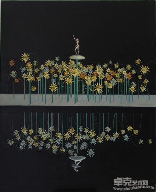 巨人的陰影 120x150cm 2007年  油彩