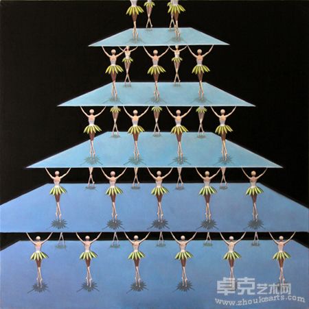 金字塔  120x120cm  2010年  油彩