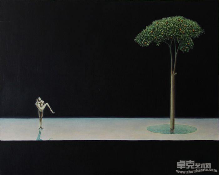 寄居  120x150cm 2008年  油彩