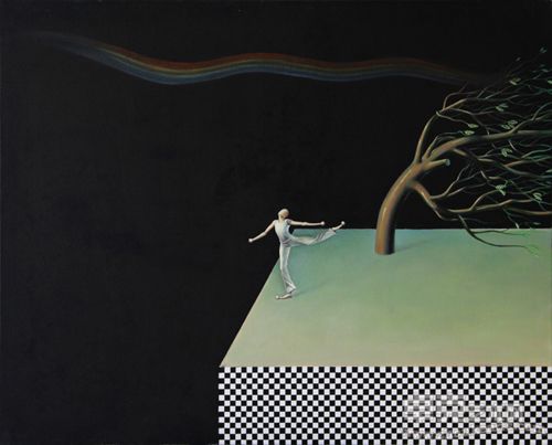 風 100x80cm  2010年  油彩