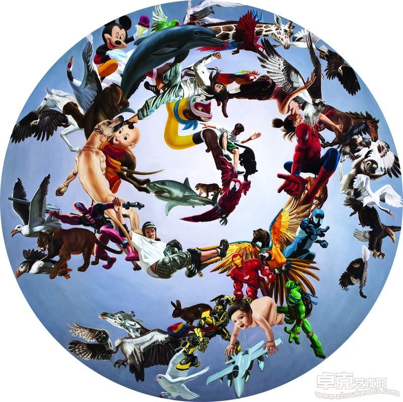 2011.8.27_直径200cm Diameter200cm_布面油画Oil on Canvas_2011