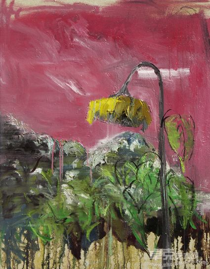 钟毓 _ 风景之向阳花 _ 80cmx100cm _ 布面油画 _ 2011年