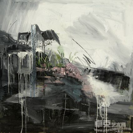 钟毓 _ 风景之向阳花 _ 150cmx150cm _ 布面油画 _ 2011年