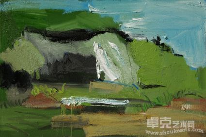 钟毓 _ 甘南小风景 _ 80cmx100cm _ 布面油画 _ 2011年