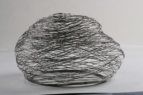 山石  雕塑 不锈钢 尺寸：120x65cm 2011