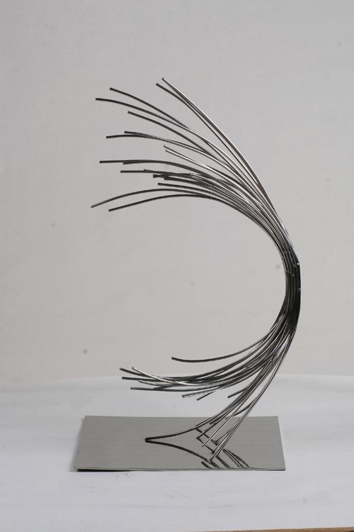 疾风  雕塑 不锈钢 尺寸：90x40cm 2011